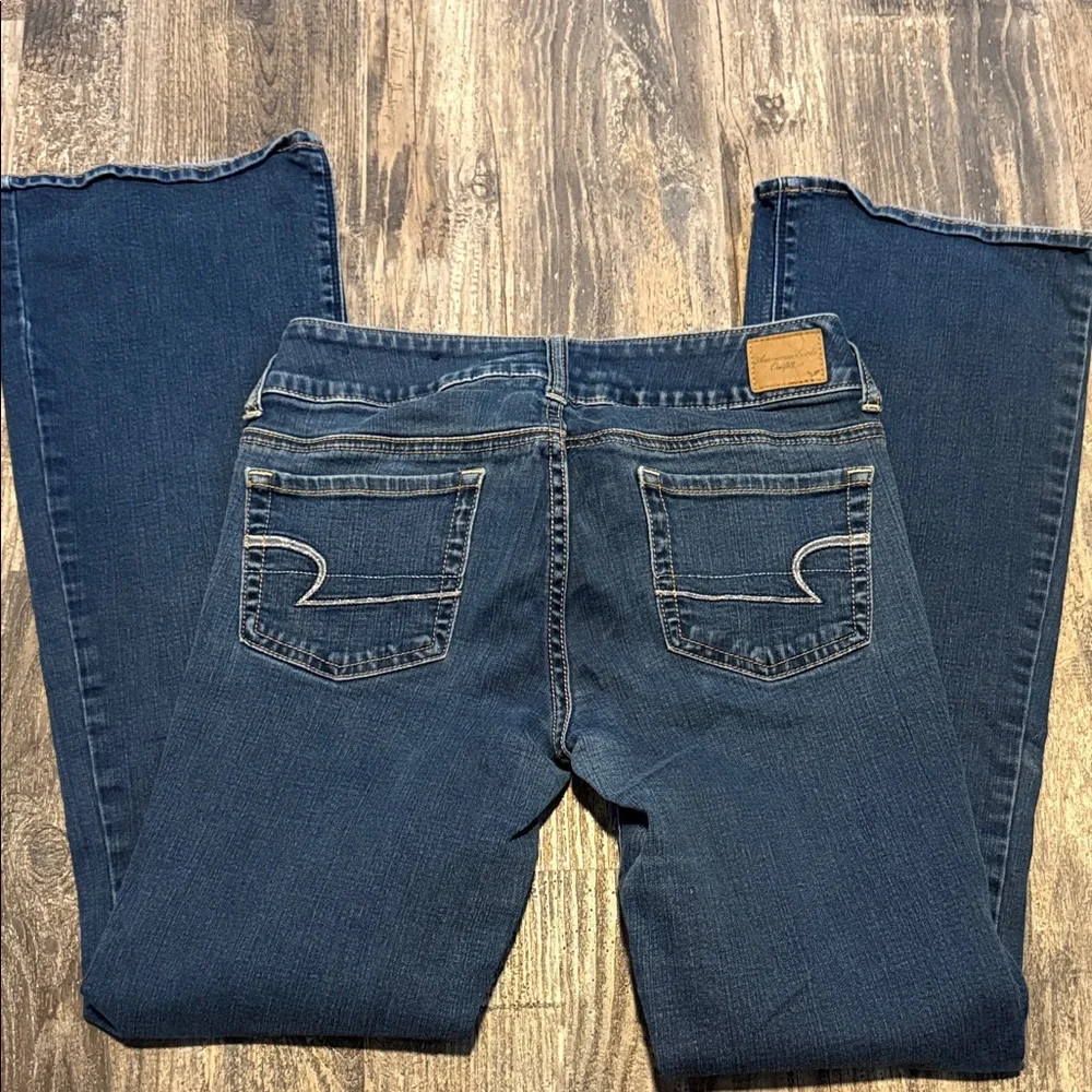 American Eagle Outfitters Dark Blue Boot Cut Jeans - Picture 1 of 1
